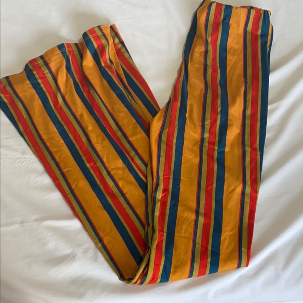 Striped flare pants super stretchy and soft